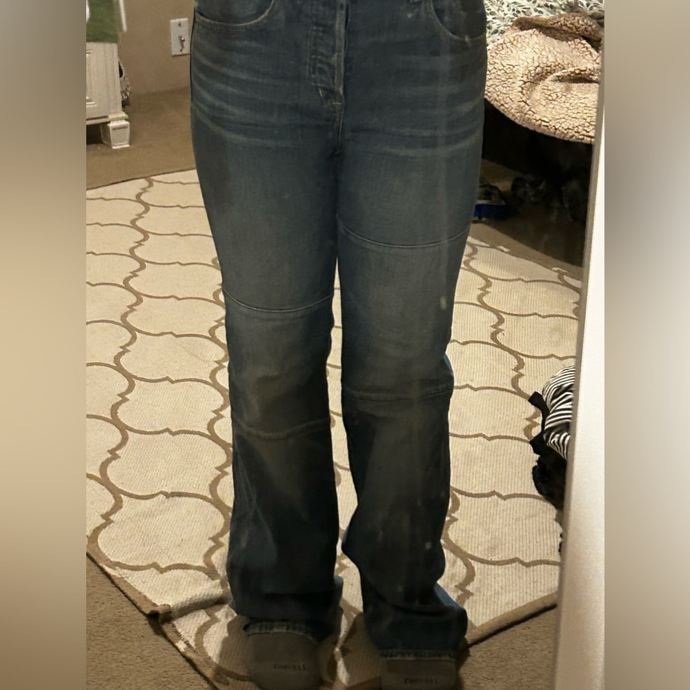 Baggy Blue Jeans, Size 2/26 RR, High Rise, Flare